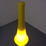 Yellow Teardrop Glass Ceiling Lamp from Holmegaard, Denmark, 1960s