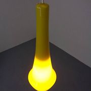 Yellow Teardrop Glass Ceiling Lamp from Holmegaard, Denmark, 1960s