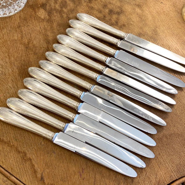 Series of 12 Art Deco knives