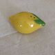 Lemon-shaped slip salt shaker
