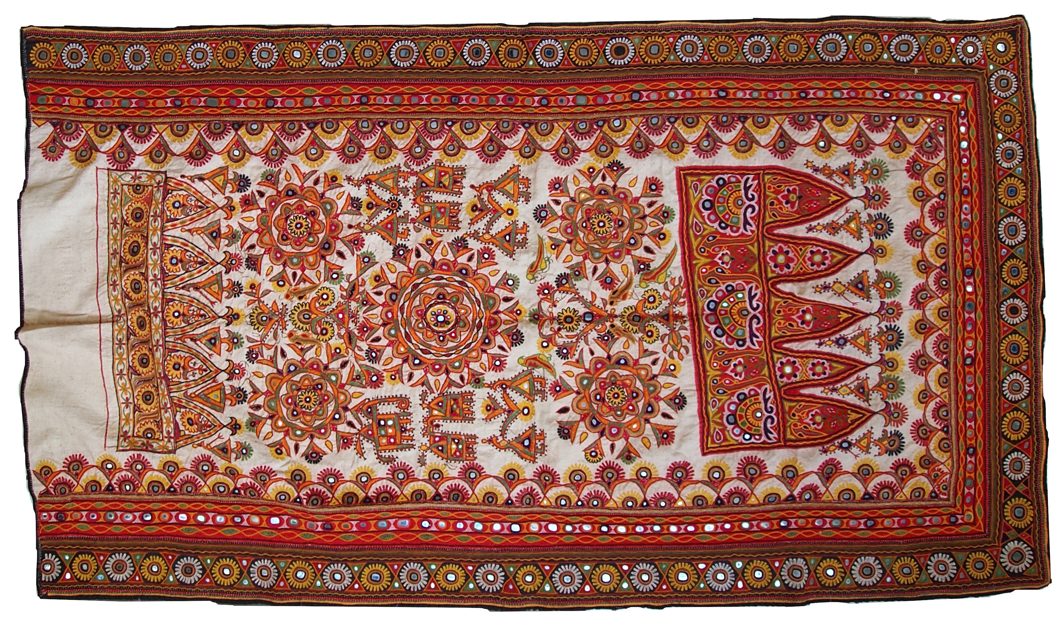 Carpet Vintage Indian Hand 95cm X 170cm Selency