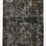 5x9 handmade  brown vintage rug 149x269cm