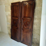 Walnut closet doors