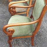 Pair of catering armchairs