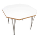 White table, Danish design, 1980s, made in Denmark