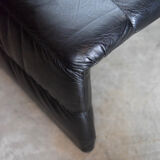 Fauteuil skaï vintage 1970