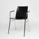 Mid-Century Modern Black Chair in with Armrests, Belgium