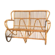 Vintage 60s rattan bench