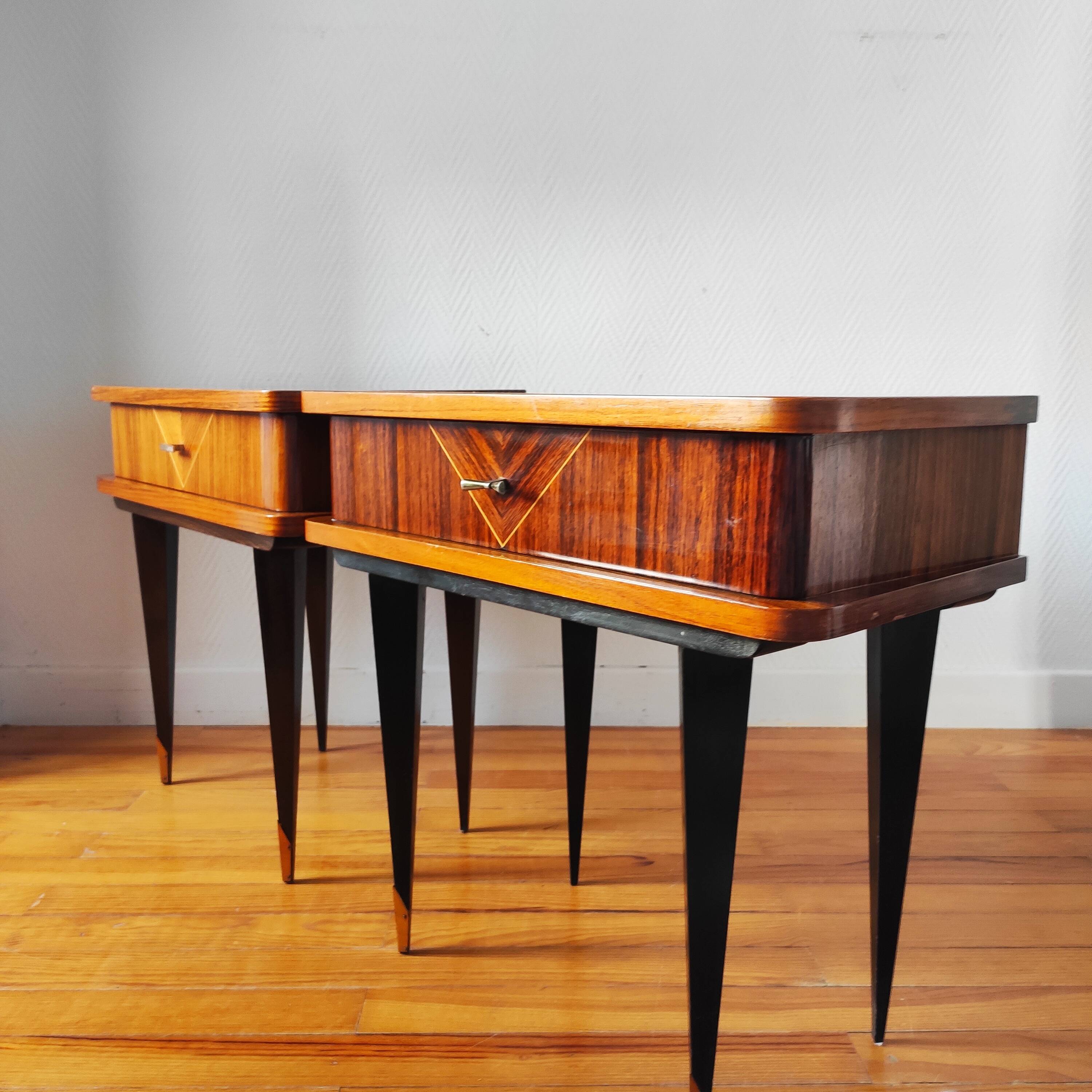 Pair of vintage bedside tables 1965