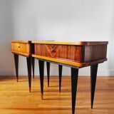 Pair of vintage bedside tables 1965