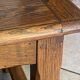 Rustic farmhouse antique coffee table made of solid oak with 1 drawer 50.