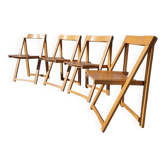 Lot de 4 Chaises Pliante Vintage