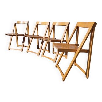 Lot de 4 Chaises Pliante Vintage