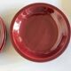 Set de 5 assiettes calotte mid century faience de Longchamp 1970