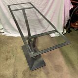 Steel and glass console