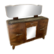 Superb buffet / very Art Deco from the 50s-60s in solid wood (veneer)