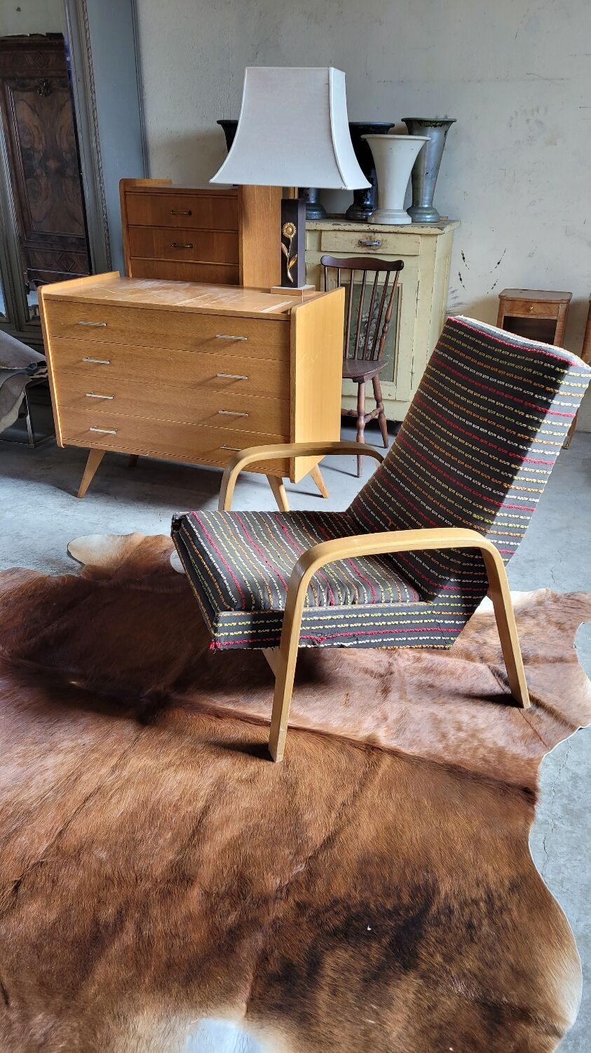 Vintage cowhide carpet 1970 2m20x1m90