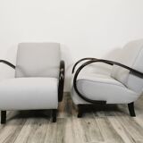 Restored armchairs by Jindrich Halabala
