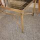 Brass and smoked glass coffee table