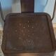Vintage industrial iron chair from the 60s Italy