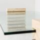 Mid-Century Modern Coffee Table, Glass and Travertine, Italy, 1970S