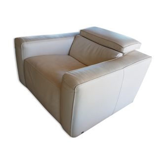 Fauteuil cuir "natuzzi"