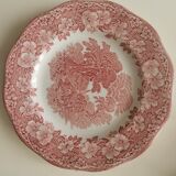 Vintage dessert plate Enoch Wedgwood (Tunstall). Pink Woodland model