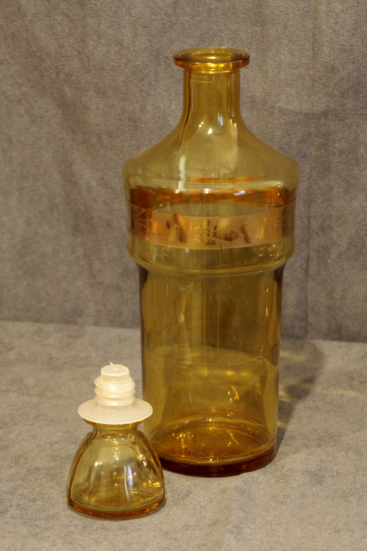 Yellow and gold carafe