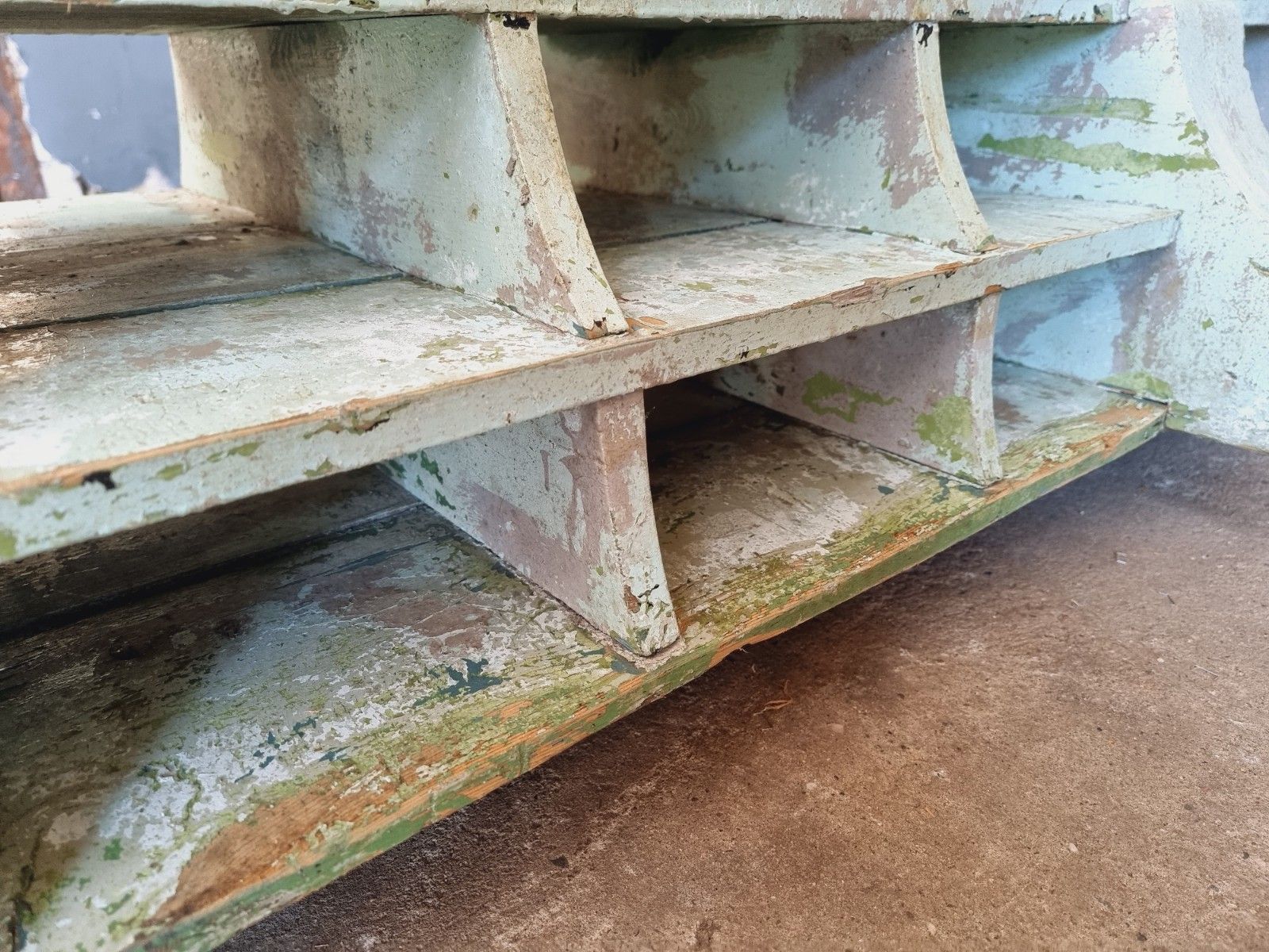 Old industrial coat rack, wardrobe rack XXXL