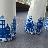 4 vintage Dutch vases for hyacinths