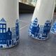 4 vases vintage hollandais à hyacinthes