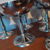 6 stainless steel standing dessert cups