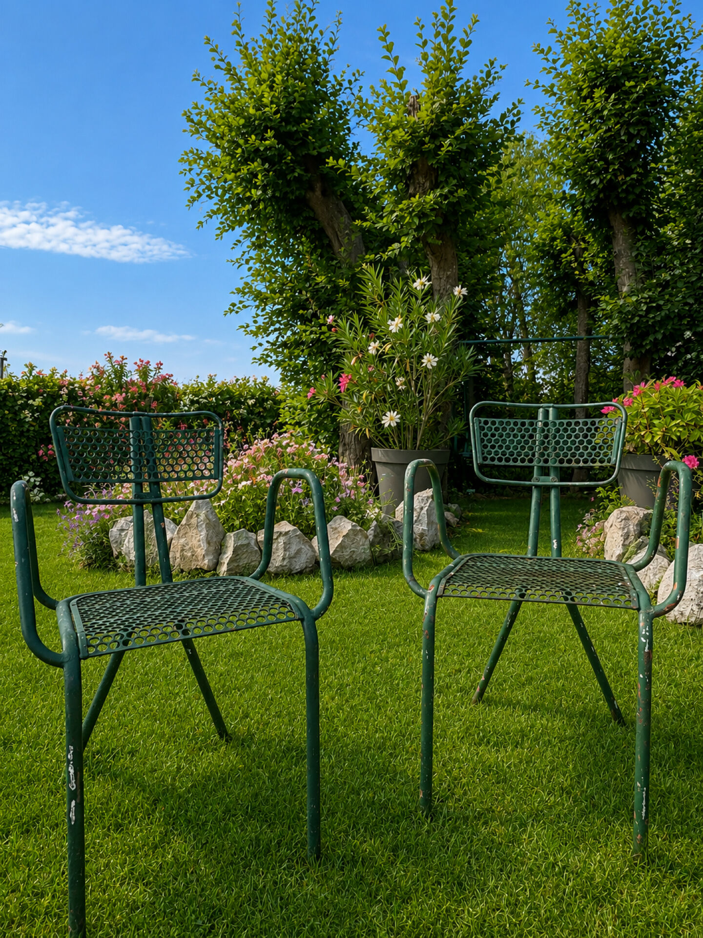 Lot de 4 chaises de jardin René Malaval