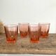 4 vintage “art deco” Rosaline glasses