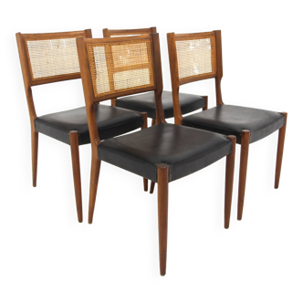 Set of 4 teak chairs, Skaraborgs Möbelindustri Tibro, Sweden, 1960
