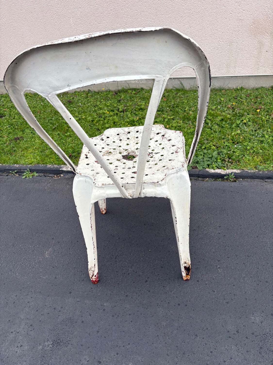 Joseph Mathieu bistro sheet metal chair