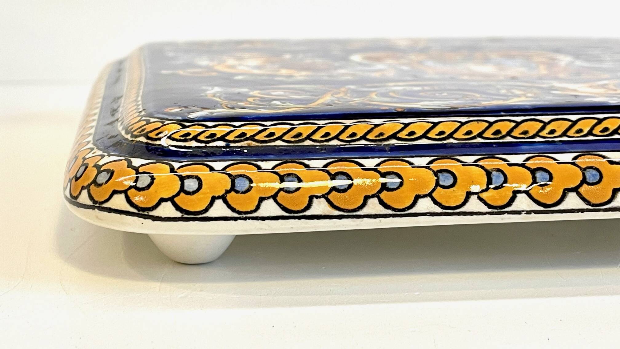Ceramic coaster from gien france