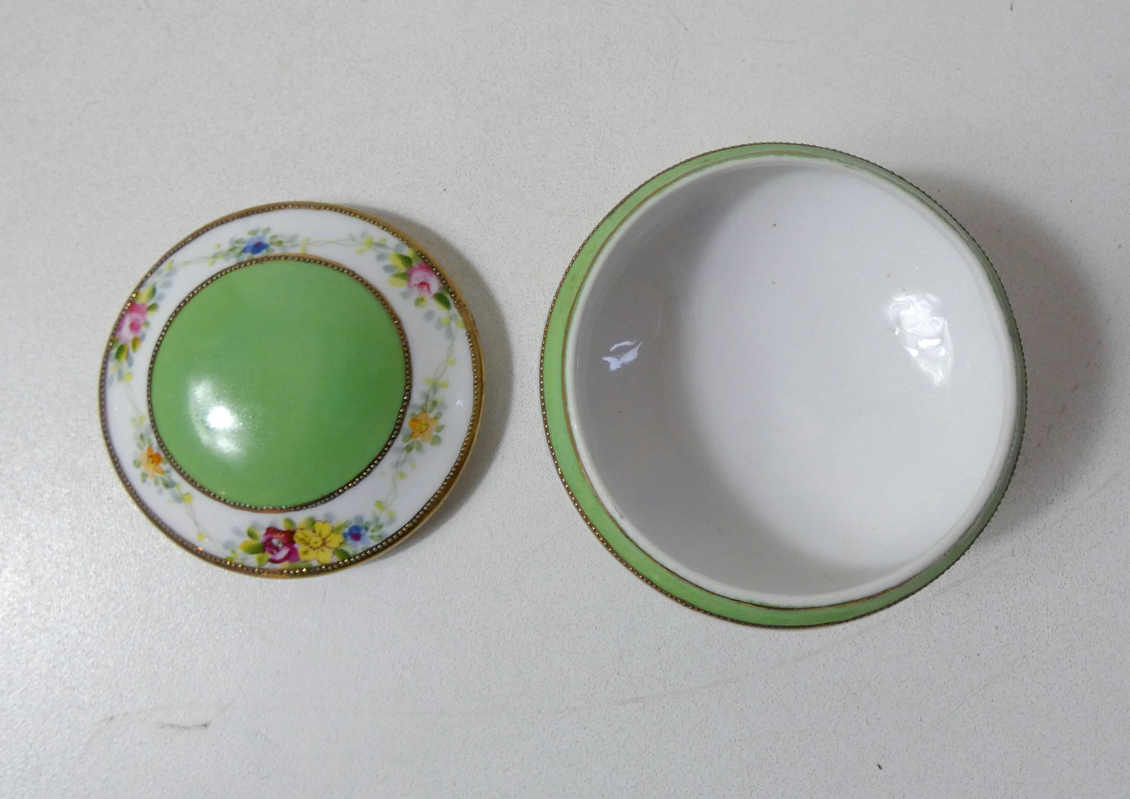 Japanese porcelain candy box Vintage Noritaké