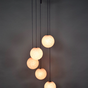 Vintage five-globe ceiling lamp 1960