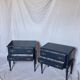 Pair of restored vintage bedside tables in Louis XVI style.