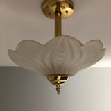 Glass and brass suspension