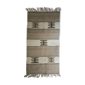 Tapis en laine beige  68x130cm