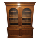 Louis Philippe 2-door glass bookcase