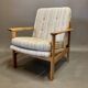 Scandinavian design wool armchair 1950.