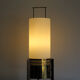 Stilnovo Italian brass glass table lamp 1950s