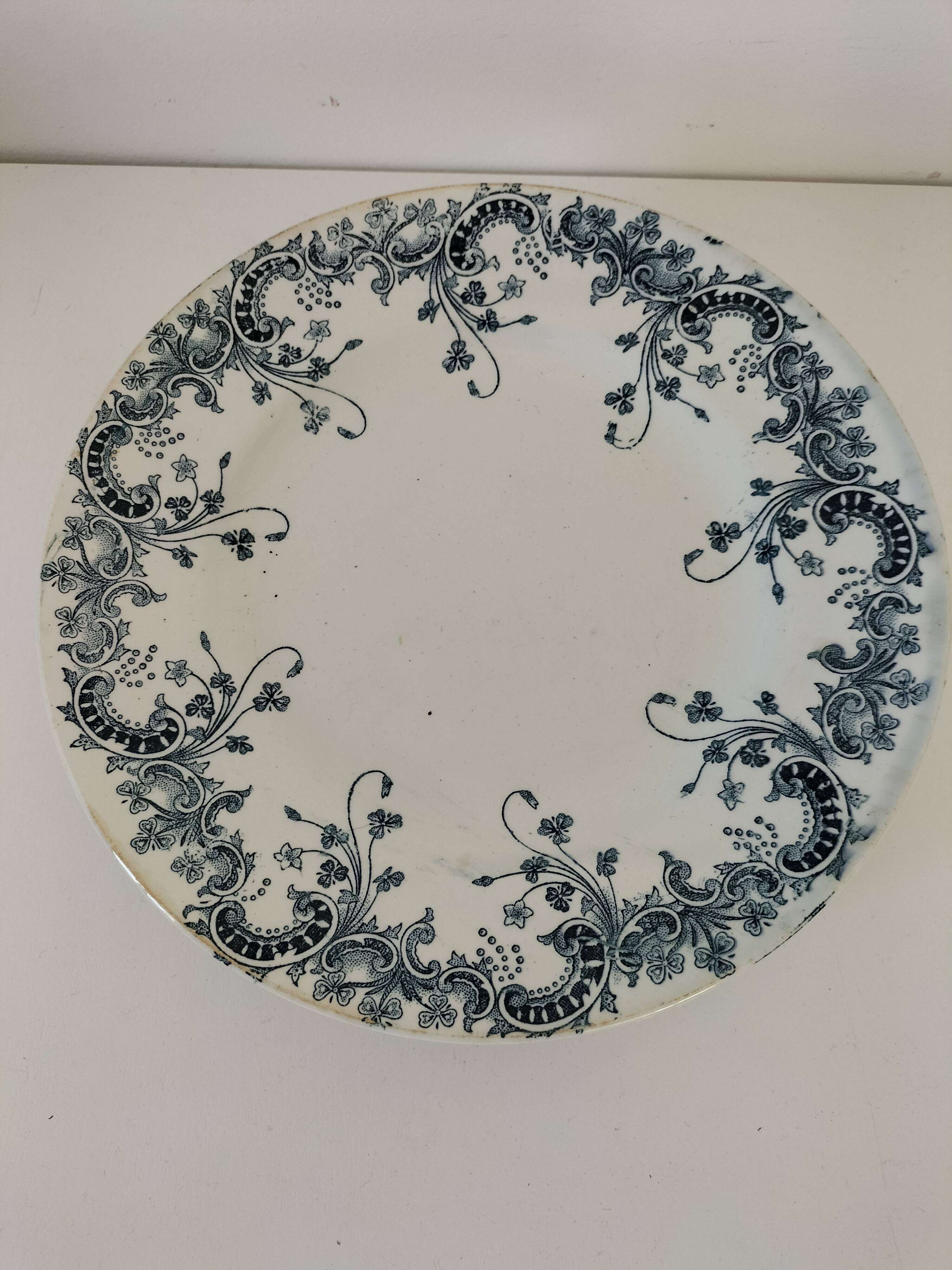 6 Saint-Amand Hamage ironstone plates – Byzantine decor