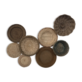 Composition murale de paniers en osier