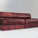 De Sede DS 88 modular sofa leather patchwork Switzerland 1970s