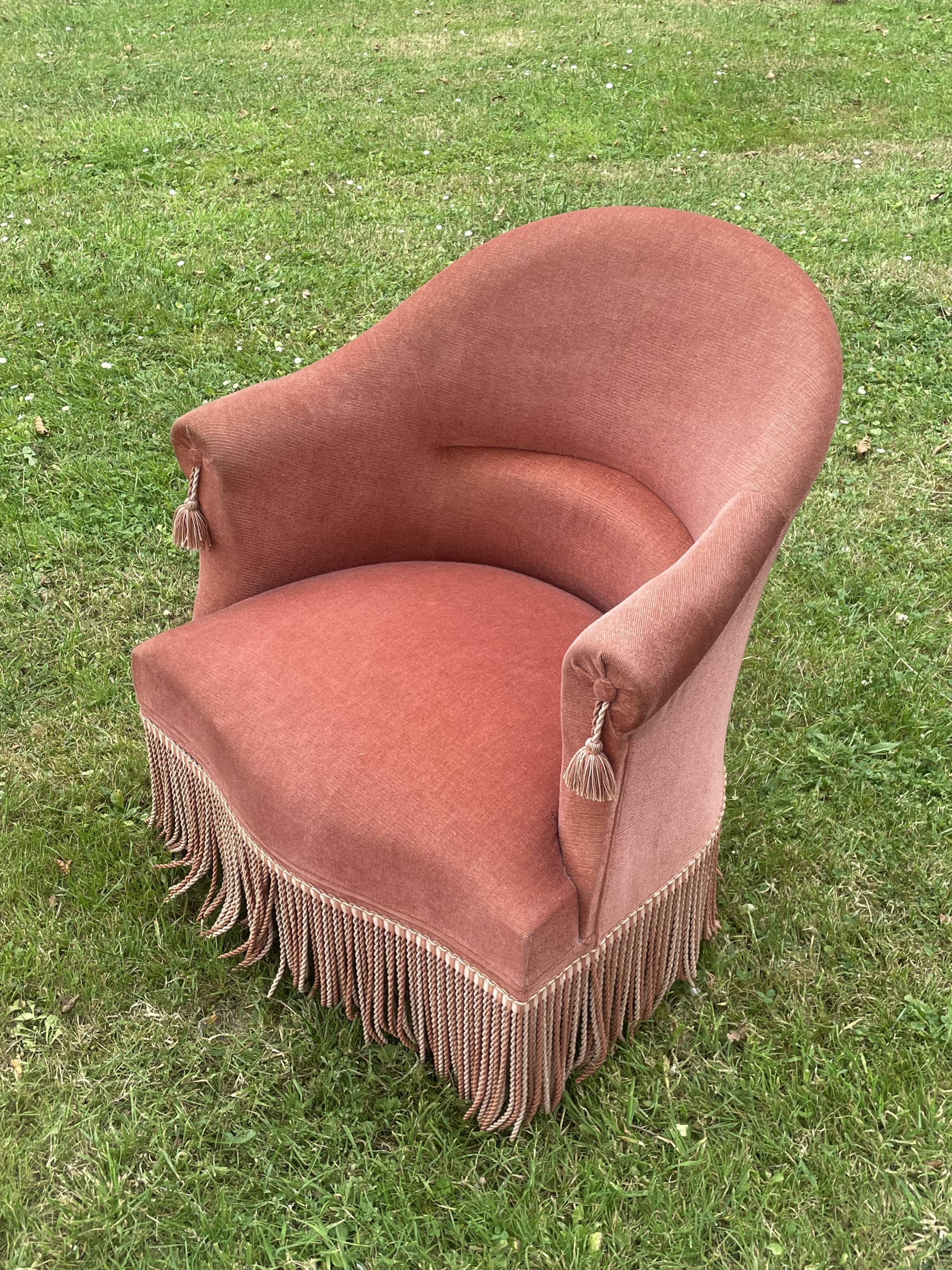 Armchair Toad old pink