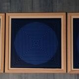 Optical Art Triptych - Victor Vasarely - Frames 30x30cm